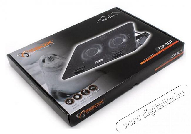 Sbox CP-101 notebook hűtőpad 2 ventilátorral Egyéb - Nem forgalmazzuk ! - 324724