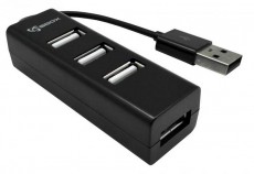 Sbox H-204 4 portos USB hub Iroda és számítástechnika - Notebook kiegészítő - USB hub / elosztó - 324738