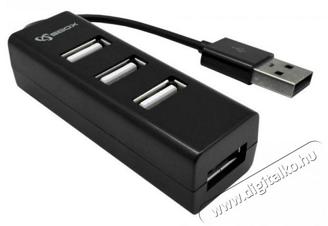 Sbox H-204 4 portos USB hub Iroda és számítástechnika - Notebook kiegészítő - USB hub / elosztó - 324738