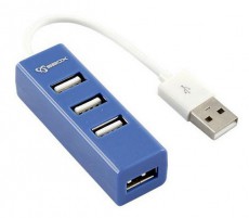 Sbox H-204BL 4 portos USB HUB - kék Iroda és számítástechnika - Notebook kiegészítő - USB hub / elosztó - 324739