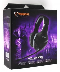 Sbox HS-2005 Gamer headset Audio-Video / Hifi / Multimédia - Fül és Fejhallgatók - Fejhallgató mikrofonnal / headset - 324743