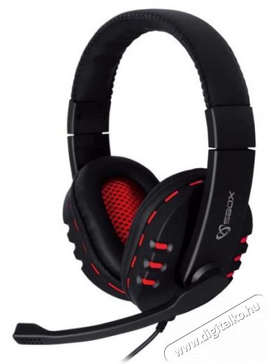Sbox HS-401 Gamer headset - piros Audio-Video / Hifi / Multimédia - Fül és Fejhallgatók - Fejhallgató mikrofonnal / headset - 324745