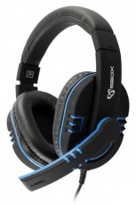 Sbox HS-401BBl Gamer headset - kék Audio-Video / Hifi / Multimédia - Fül és Fejhallgatók - Fejhallgató mikrofonnal / headset - 324746