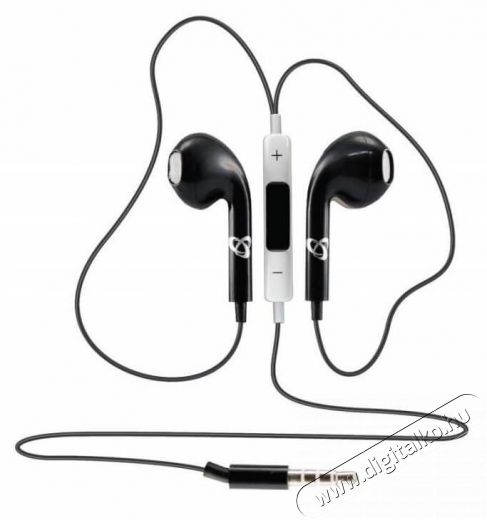 Sbox IEP-204B mikrofonos fülhallgató - fekete Audio-Video / Hifi / Multimédia - Fül és Fejhallgatók - Fülhallgató mikrofonnal / headset - 332775