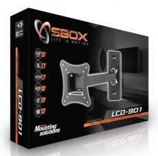 Sbox LCD-901 13"-30" dönthető, forgatható, karos fali konzol Tv kiegészítők - Fali tartó / konzol - Fali tv tartó - 324762