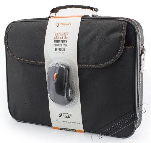 Sbox NYC 15,6 notebook táska + USB egér csomag Egyéb - Nem forgalmazzuk ! - 334130
