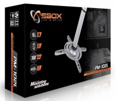 Sbox PM-102L mennyezeti projektor tartó konzol Tv kiegészítők - Fali tartó / konzol - Mennyezeti projektor tartó - 324795