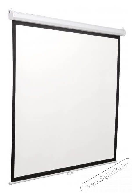 Sbox PSA-112 4:3 200x200 cm matt fehér elektromos vetítővászon fekete kerettel Tv kiegészítők - Vetítővászon - 341452