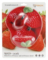 Sbox WM-206R vezeték nélküli egér + egérpad - eper Iroda és számítástechnika - Egér - Vezeték nélküli egér - 332785