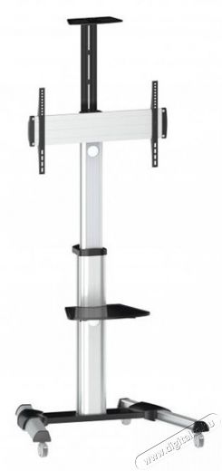 Sbox FS-446 37"-70" VESA 600x400 görgős ezüst prezentációs állvány Tv kiegészítők - Fali tartó / konzol - Kiegészítő / adapter - 410587