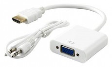 Sbox AD.HDMI-VGA+A/R HDMI apa - VGA anya audióval adapter Mobil / Kommunikáció / Smart - Mobiltelefon kiegészítő / tok - Kábel / átalakító - 507064