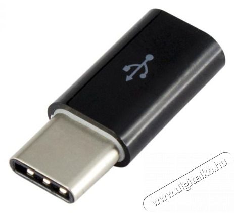 Sbox AD.USB-C B/R USB 2.0 anya - Type-C apa fekete adapter Iroda és számítástechnika - Számítógép tartozék - USB kábel - 507062