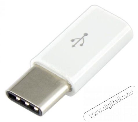 Sbox AD.USB-C W/R USB 2.0 anya - Type-C apa fehér adapter Iroda és számítástechnika - Számítógép tartozék - USB kábel - 507063