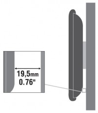 Sbox PLB-2264F 37-70 VESA 600x400 fix fali konzol Tv kiegészítők - Fali tartó / konzol - Fali tv tartó - 507413