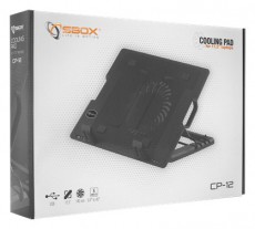 Sbox CP-12 17,3 notebook hűtőpad Iroda és számítástechnika - Notebook kiegészítő - Egyéb notebook kiegészítő - 508472