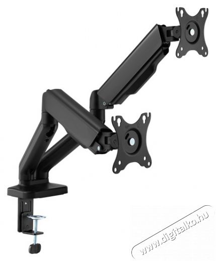 Sbox LCD-S024-2 17-32 dönthető, forgatható asztali dual monitor tartó konzol Tv kiegészítők - Fali tartó / konzol - Asztali tartó - 507717