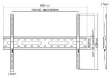 Sbox PLB-2546F-2 37-80 fix fali TV konzol Tv kieg&eacute;sz&iacute;tők - Fali tart&oacute; / konzol - Fali tv tart&oacute; - 508522