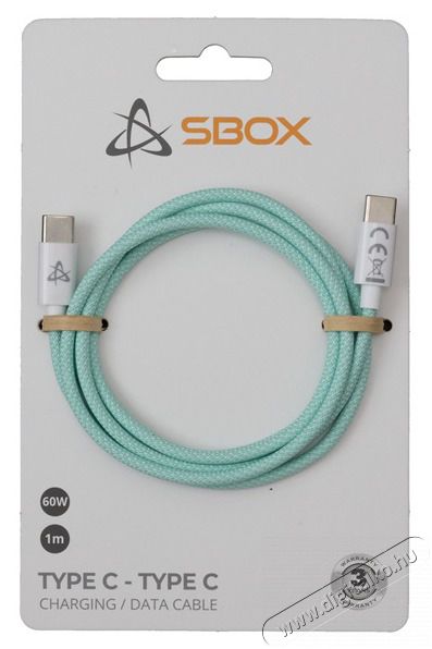 Sbox TYPE-C-1-G 1m 60W Type-C zöld adat- és töltőkábel Tv kiegészítők - Kábel / csatlakozó - USB kábel - 507721