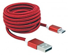 Sbox USB AM-MICRO-15R 1,5m piros Micro USB kábel Iroda és számítástechnika - Számítógép tartozék - USB kábel - 507602