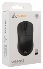 Sbox WM-852B 4D 2,4GHz fekete vezeték nélküli optikai egér Iroda és számítástechnika - Egér - Vezeték nélküli egér - 507757