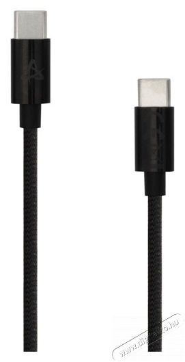 Sbox TYPE-C-1-B 1 60W Type-C fekete adat- és töltőkábel Iroda és számítástechnika - Számítógép tartozék - USB kábel - 514362