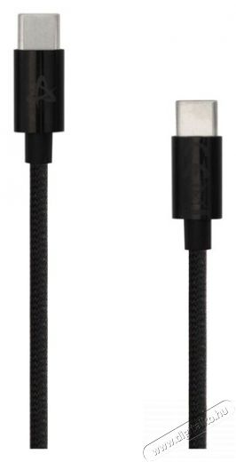 Sbox TYPE-C-1-B 1 60W Type-C fekete adat- és töltőkábel Iroda és számítástechnika - Számítógép tartozék - USB kábel - 514362