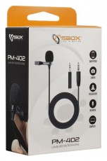 Sbox PM-402 Csiptethető mikrofon, 3.5 mm Fotó-Videó kiegészítők - Mikrofon - Csíptetős, fej és kitűző mikrofon - 516246