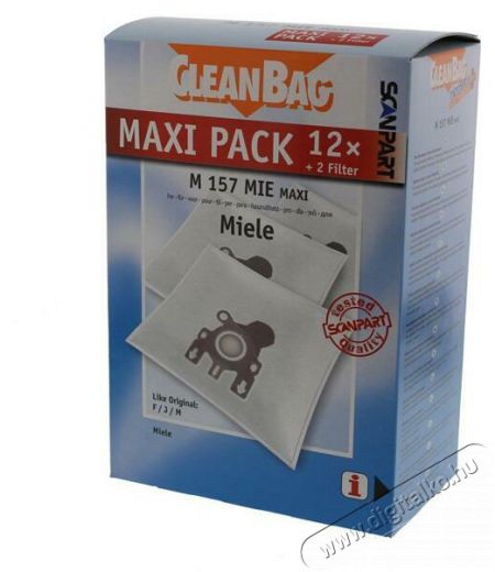 Scanpart 2687426157 Miele FJM 12 db porzsák+2 db szűrő Háztartás / Otthon / Kültér - Porszívó / takarítógép - Porzsák / portartály - 384657