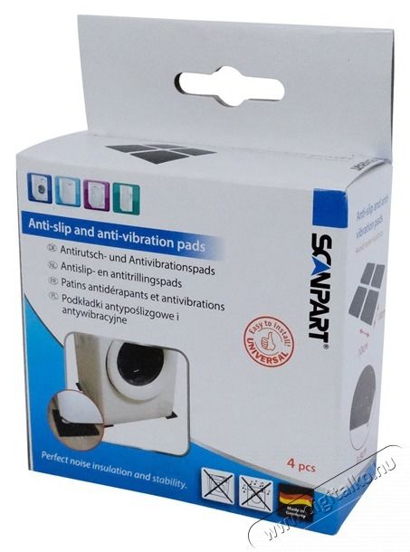 Scanpart 1940000202 10 x 10 cm 4 db rezg&eacute;scsillap&iacute;t&oacute; H&aacute;ztart&aacute;s / Otthon / K&uuml;lt&eacute;r - Mos&oacute;g&eacute;p / sz&aacute;r&iacute;t&oacute;g&eacute;p - Kieg&eacute;sz&iacute;tő - 462752