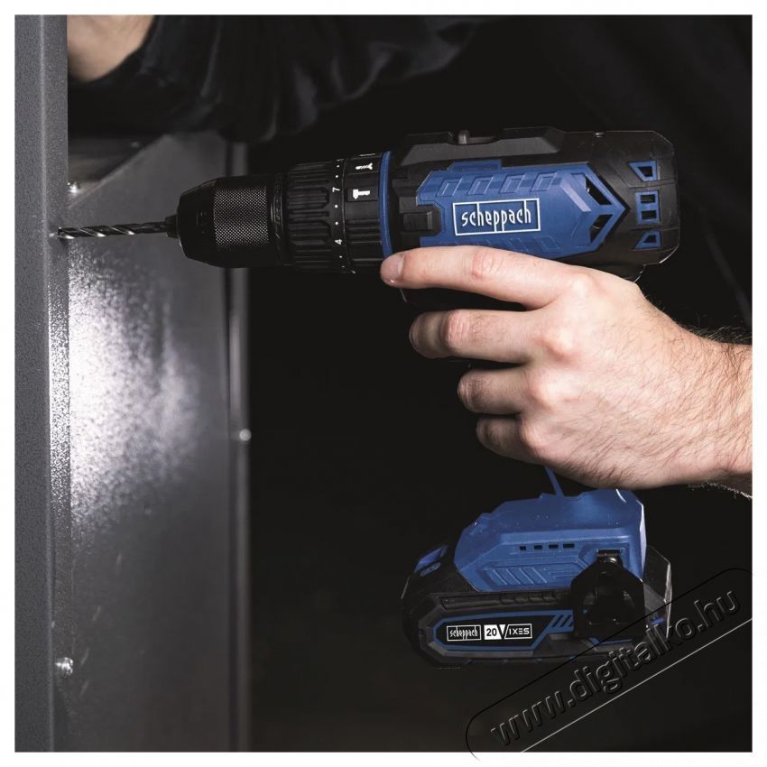 SCHEPPACH AKU 20V IXES C-CD45-X f&uacute;r&oacute;-csavaroz&oacute; (akku n&eacute;lk&uuml;l) H&aacute;ztart&aacute;s / Otthon / K&uuml;lt&eacute;r - Szersz&aacute;m - Akkumul&aacute;toros csavarh&uacute;z&oacute; - 521398