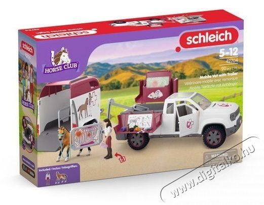 Schleich 42704 Mobil &aacute;llatorvos ut&aacute;nfut&oacute;val H&aacute;ztart&aacute;s / Otthon / K&uuml;lt&eacute;r - J&aacute;t&eacute;k / Sport - J&aacute;t&eacute;kfigura - 532149