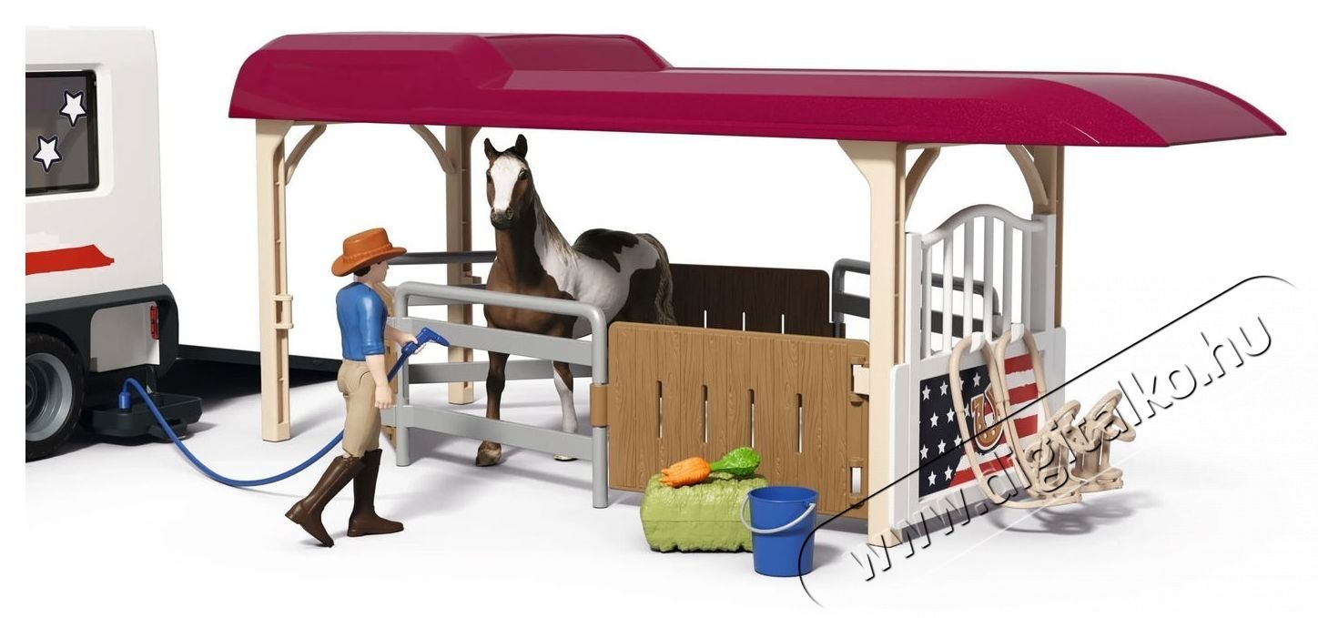 Schleich Lakeside teheraut&oacute; l&oacute;sz&aacute;ll&iacute;t&oacute; ut&aacute;nfut&oacute;val 42705 H&aacute;ztart&aacute;s / Otthon / K&uuml;lt&eacute;r - J&aacute;t&eacute;k / Sport - J&aacute;t&eacute;kfigura - 532146