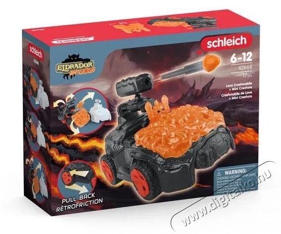 Schleich L&aacute;va CrashMobile Mini Creature mini figur&aacute;val 42668 H&aacute;ztart&aacute;s / Otthon / K&uuml;lt&eacute;r - J&aacute;t&eacute;k / Sport - J&aacute;t&eacute;kfigura - 532166