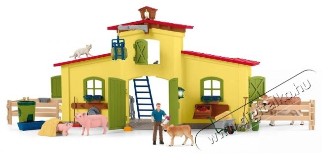 Schleich Nagy farm &aacute;llatokkal &eacute;s tartoz&eacute;kokkal 42605 H&aacute;ztart&aacute;s / Otthon / K&uuml;lt&eacute;r - J&aacute;t&eacute;k / Sport - J&aacute;t&eacute;kfigura - 532141