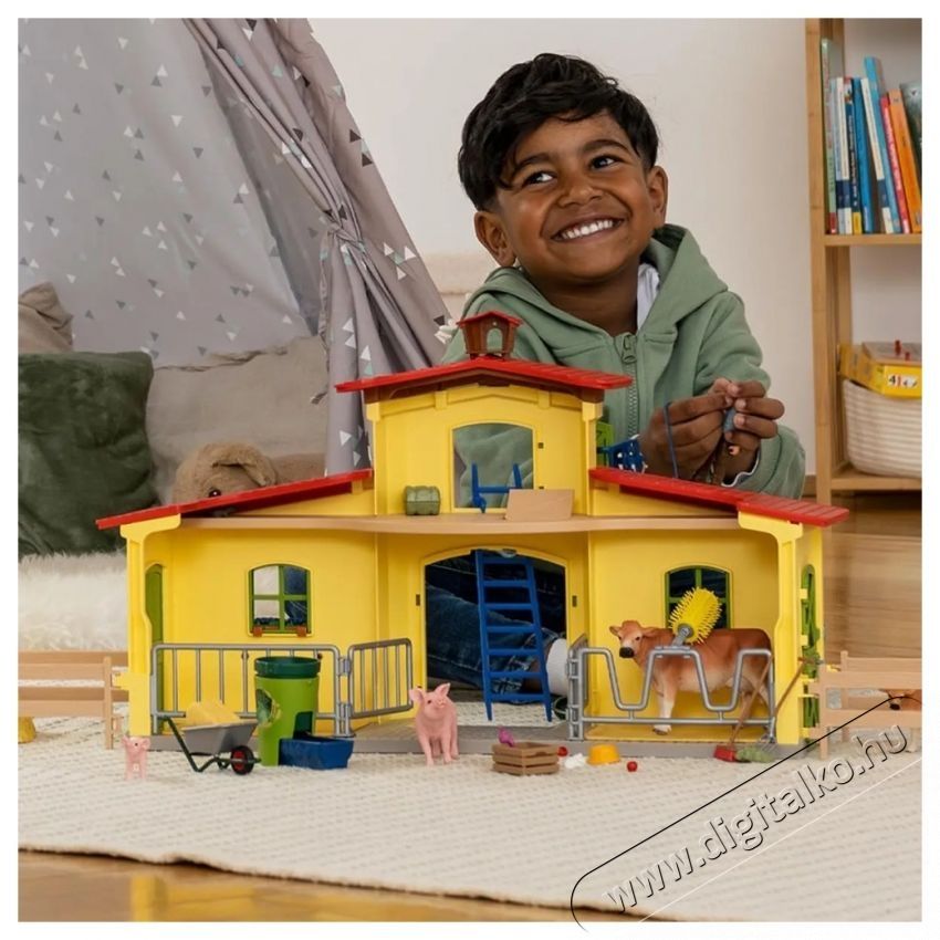 Schleich Nagy farm &aacute;llatokkal &eacute;s tartoz&eacute;kokkal 42605 H&aacute;ztart&aacute;s / Otthon / K&uuml;lt&eacute;r - J&aacute;t&eacute;k / Sport - J&aacute;t&eacute;kfigura - 532141