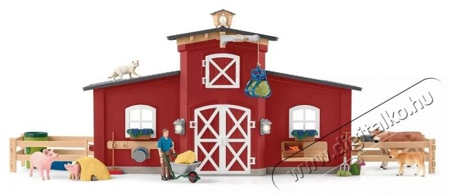 Schleich Nagy pajta &aacute;llatokkal &eacute;s kieg&eacute;sz&iacute;tőkkel 42606 H&aacute;ztart&aacute;s / Otthon / K&uuml;lt&eacute;r - J&aacute;t&eacute;k / Sport - J&aacute;t&eacute;kfigura - 532143