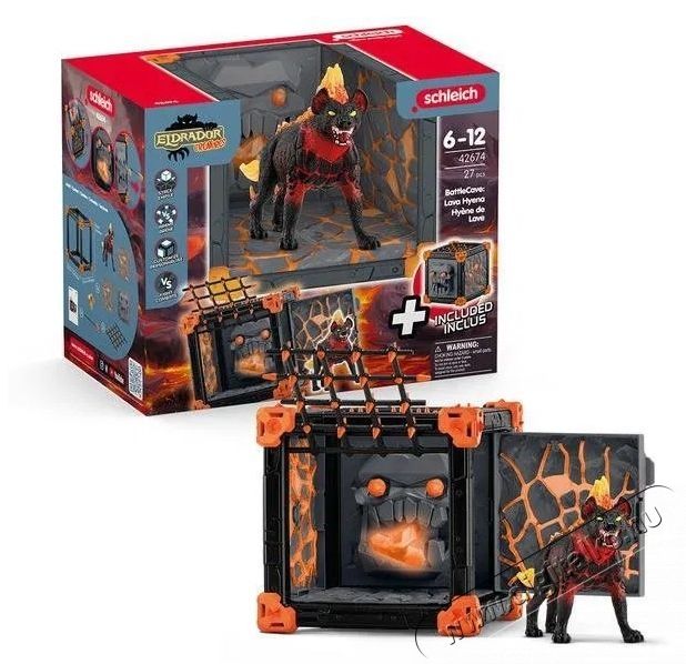 Schleich BattleCave Ar&eacute;na L&aacute;va hi&eacute;n&aacute;k 42674 H&aacute;ztart&aacute;s / Otthon / K&uuml;lt&eacute;r - J&aacute;t&eacute;k / Sport - J&aacute;t&eacute;kfigura - 532131