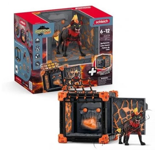 Schleich BattleCave Ar&eacute;na L&aacute;va hi&eacute;n&aacute;k 42674 H&aacute;ztart&aacute;s / Otthon / K&uuml;lt&eacute;r - J&aacute;t&eacute;k / Sport - J&aacute;t&eacute;kfigura - 532131
