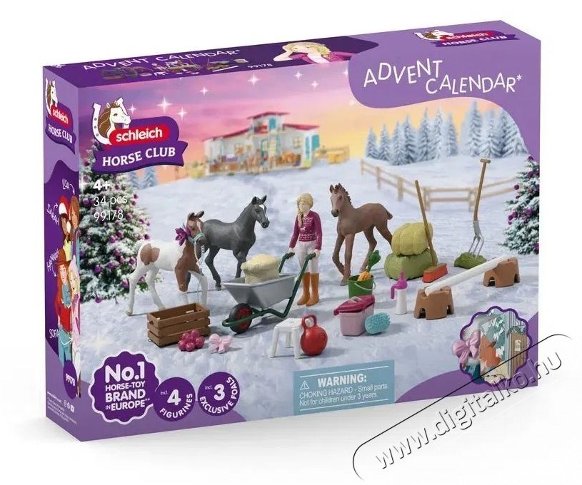 Schleich Horse Club 2025 adventi napt&aacute;r - Kar&aacute;csonyi csodacsik&oacute; 99178 H&aacute;ztart&aacute;s / Otthon / K&uuml;lt&eacute;r - J&aacute;t&eacute;k / Sport - J&aacute;t&eacute;kfigura - 532130