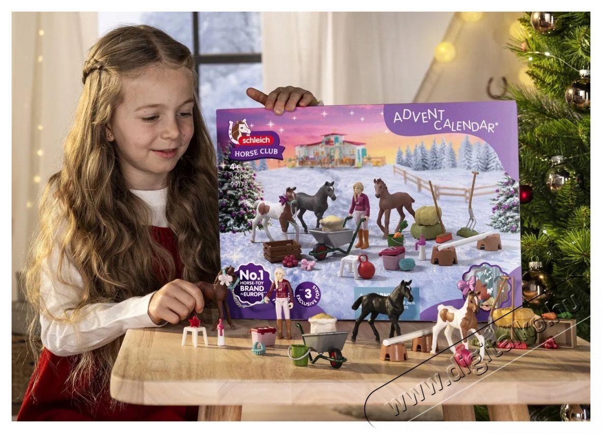 Schleich Horse Club 2025 adventi napt&aacute;r - Kar&aacute;csonyi csodacsik&oacute; 99178 H&aacute;ztart&aacute;s / Otthon / K&uuml;lt&eacute;r - J&aacute;t&eacute;k / Sport - J&aacute;t&eacute;kfigura - 532130