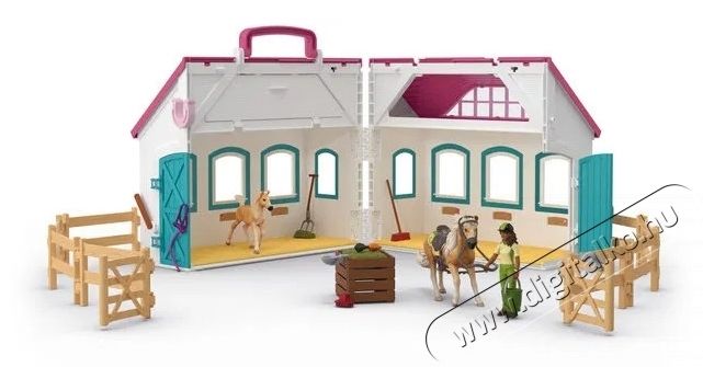 Schleich nyitott ist&aacute;ll&oacute;  Litte Horseshoe  42703 H&aacute;ztart&aacute;s / Otthon / K&uuml;lt&eacute;r - J&aacute;t&eacute;k / Sport - J&aacute;t&eacute;kfigura - 532132