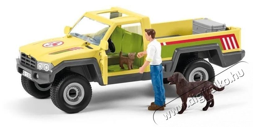 Schleich Terepj&aacute;r&oacute; mentőj&aacute;rmű &aacute;llatorvossal 42503 H&aacute;ztart&aacute;s / Otthon / K&uuml;lt&eacute;r - J&aacute;t&eacute;k / Sport - J&aacute;t&eacute;kfigura - 532137
