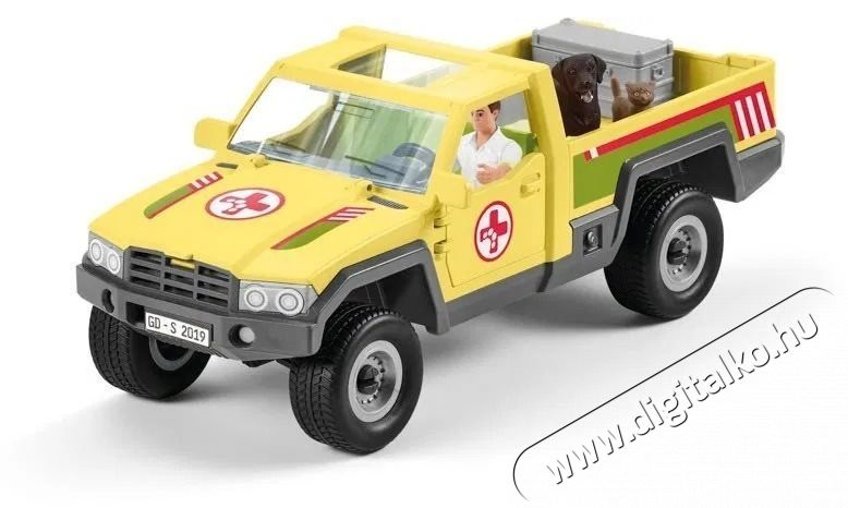 Schleich Terepj&aacute;r&oacute; mentőj&aacute;rmű &aacute;llatorvossal 42503 H&aacute;ztart&aacute;s / Otthon / K&uuml;lt&eacute;r - J&aacute;t&eacute;k / Sport - J&aacute;t&eacute;kfigura - 532137