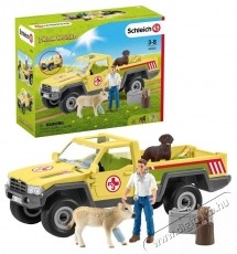 Schleich Terepj&aacute;r&oacute; mentőj&aacute;rmű &aacute;llatorvossal 42503 H&aacute;ztart&aacute;s / Otthon / K&uuml;lt&eacute;r - J&aacute;t&eacute;k / Sport - J&aacute;t&eacute;kfigura - 532137