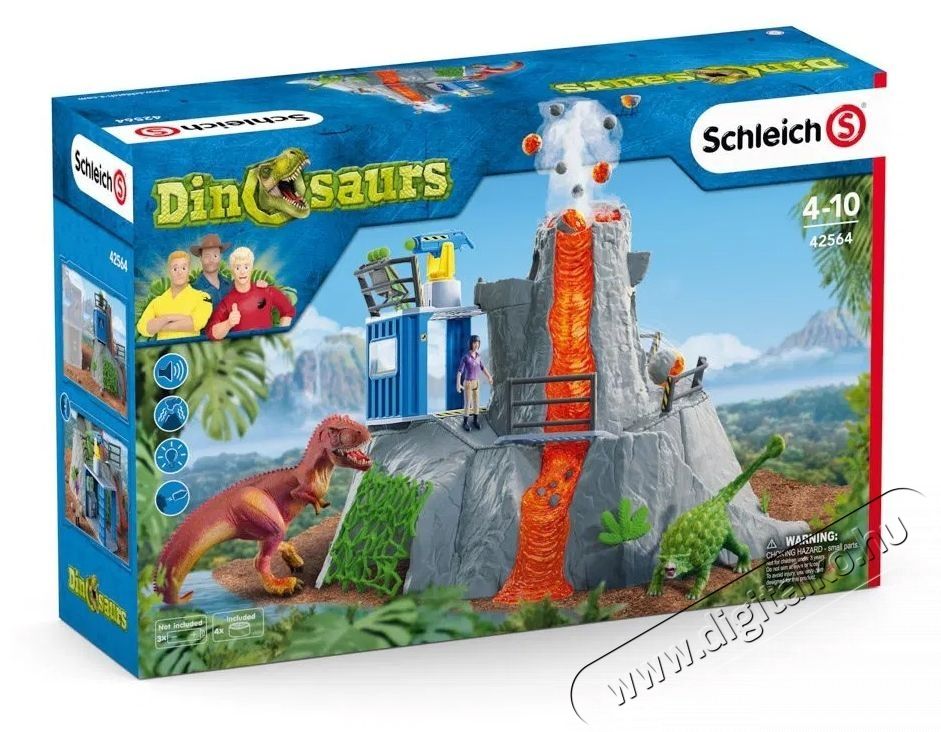 Schleich vulk&aacute;n 42564 H&aacute;ztart&aacute;s / Otthon / K&uuml;lt&eacute;r - J&aacute;t&eacute;k / Sport - J&aacute;t&eacute;kfigura - 532122