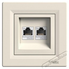 Schneider EPH4400123 ASFORA bézs 2xRJ45 Cat5e UTP aljzat Egyéb - Nem forgalmazzuk ! - 396593