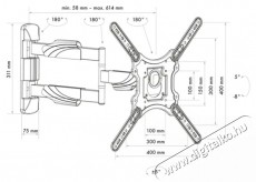 SCHWAIGER Motion 4 LWH35535513 23 - 75 LCD TV fali tart&oacute; Tv kieg&eacute;sz&iacute;tők - Fali tart&oacute; / konzol - Fali tv tart&oacute; - 531489