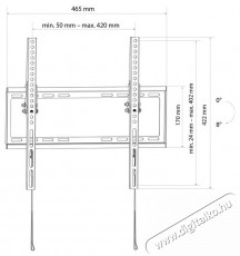 SCHWAIGER Tilt 2 LWHT5535513 32 - 75 LCD TV-fali tart&oacute; Tv kieg&eacute;sz&iacute;tők - Fali tart&oacute; / konzol - Fali tv tart&oacute; - 531491