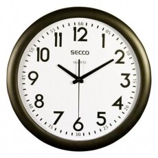 Secco S TS6007-17 kör alakú falióra - fekete Háztartás / Otthon / Kültér - Óra - Fali óra - 340211