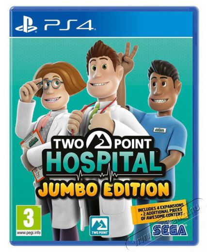 SEGA Two Point Hospital Jumbo Edition PS4 játékszoftver Iroda és számítástechnika - Játék konzol - Playstation 4 (PS4) játék - 393719